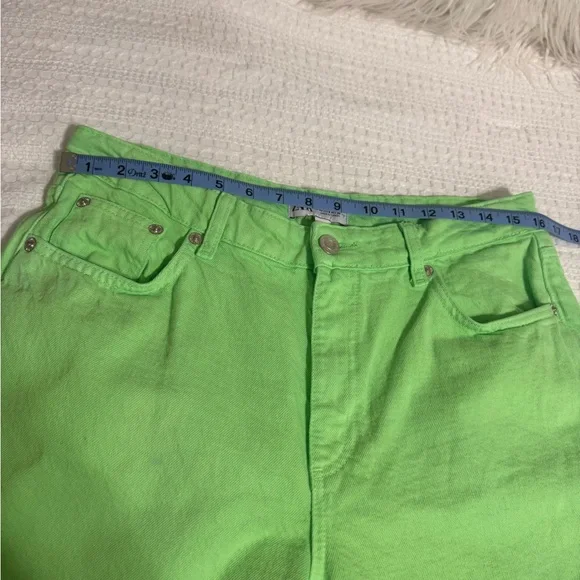 Zara The Boogie Pants Vibrant Green Wide Leg Pants - Picture 11 of 12